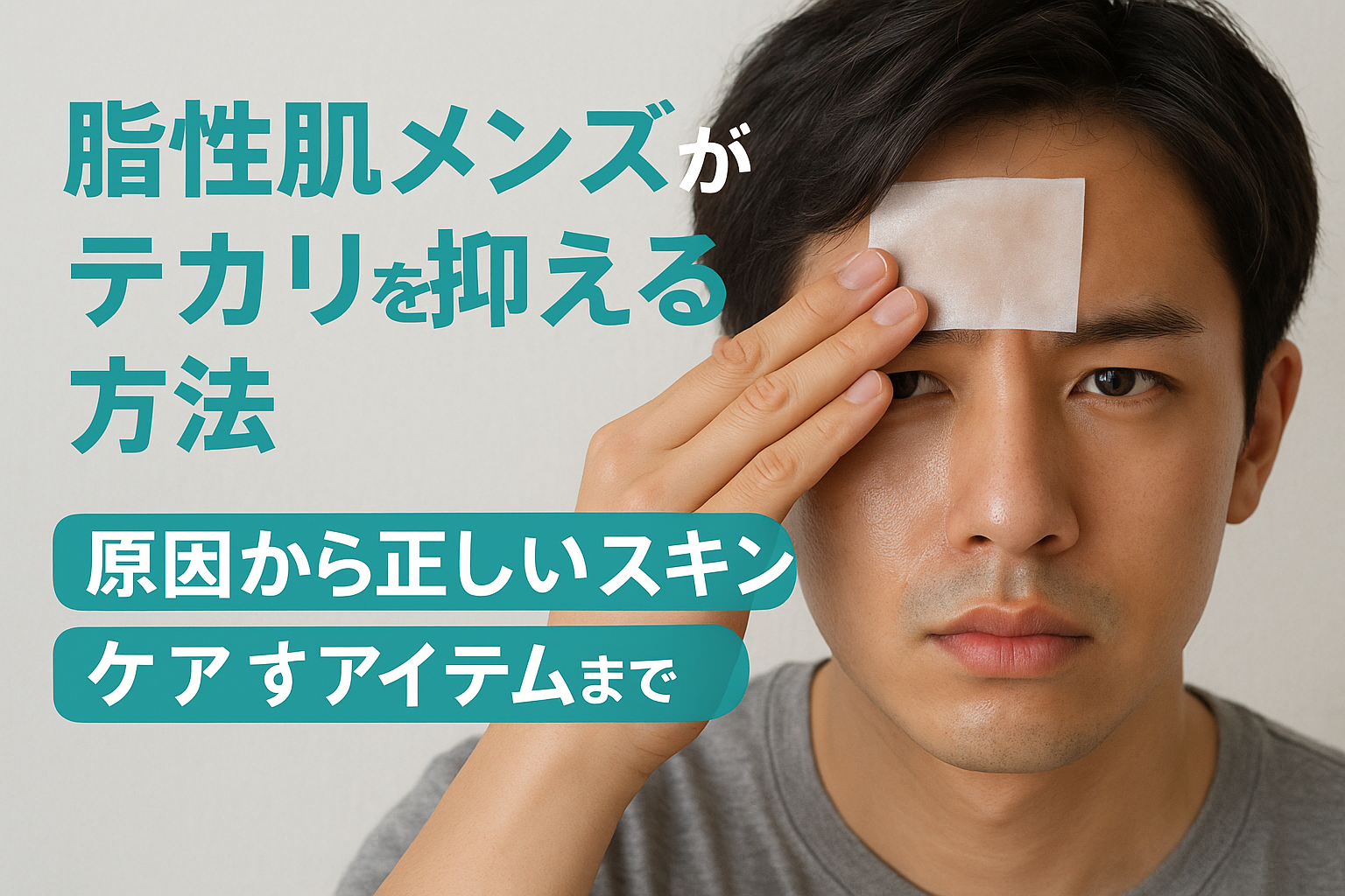 脂性肌メンズがテカリを抑える方法|原因から正しいスキンケア・おすすめアイテムまで解説