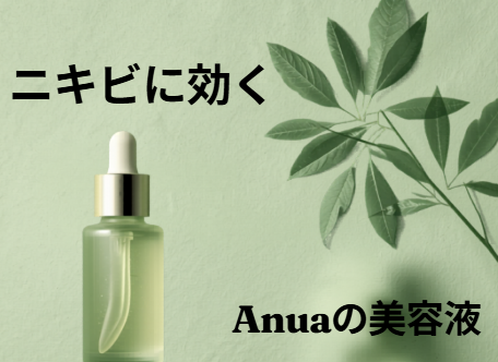 Anuaの美容液でニキビに効くのはどれ？ニキビの状態別に有効な4つのアイテム徹底解説